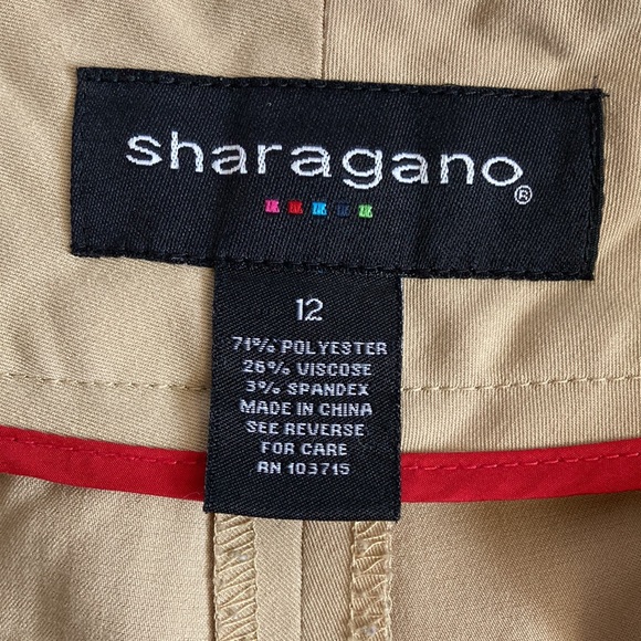 Sharagano Tan Dressy Slacks Size 12 - Picture 8 of 10